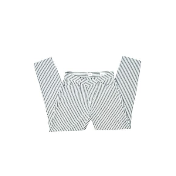 GAP Signature Skinny Ankle Striped Pants - Size 8 - Picture 1 of 5